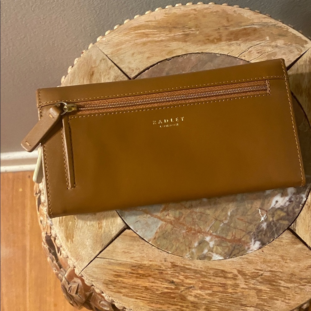 RADLEY LONDON Large Leather Heritage Dog Wallet NEW WITHOUT TAGS Chestnut. - Picture 5 of 13
